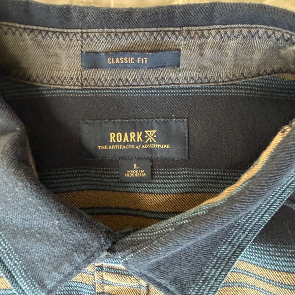 Roark Classic Fit Flannel Men's Size Large - Picture 5 of 7